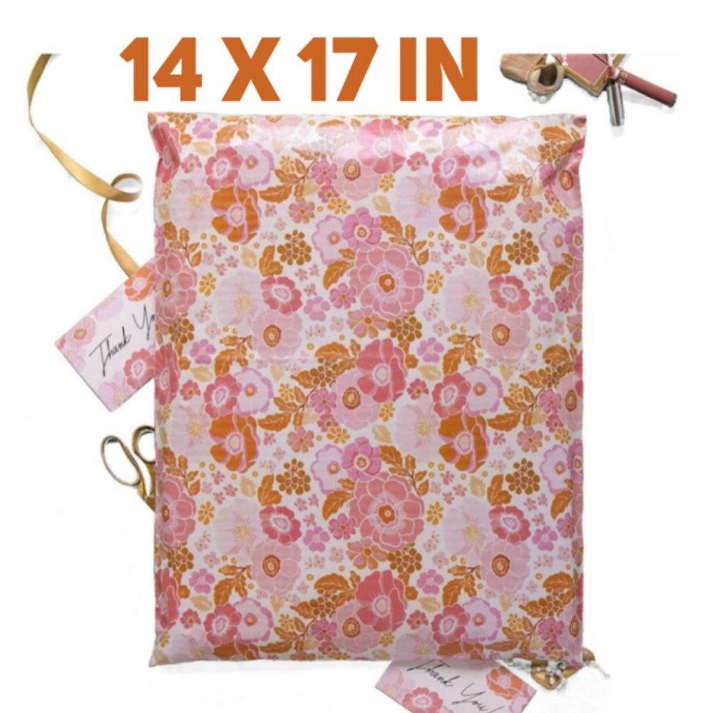🌸10 SUMMER Floral Poly Mailers - 14 x 17 inch